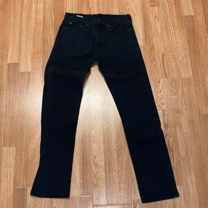 Levi's 513 Black Slim Straight Jeans 32 x 34